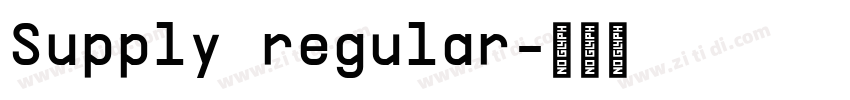 Supply regular字体转换